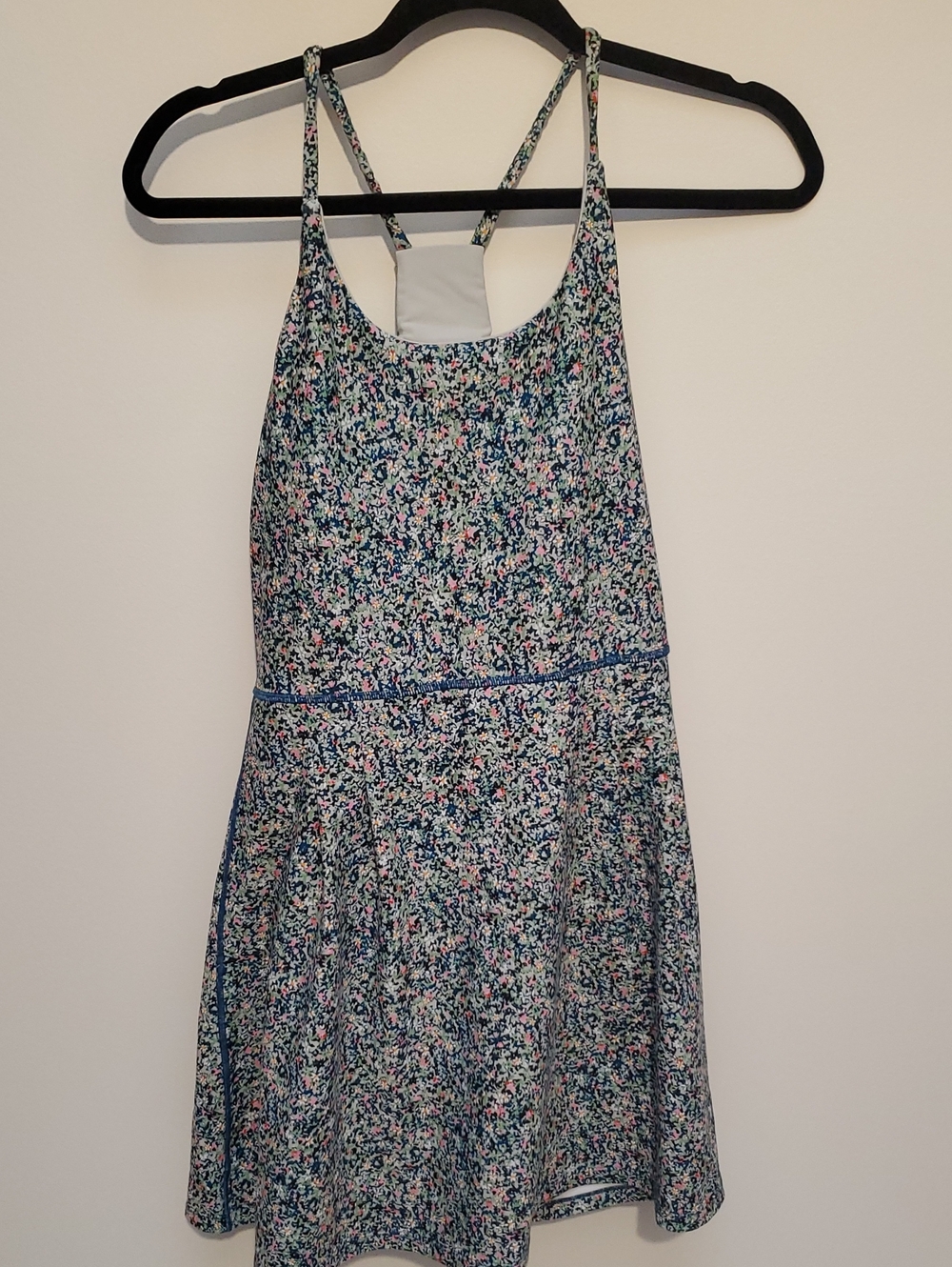 SAGE Collective Womens Floral Blue Pink Athletic Dress